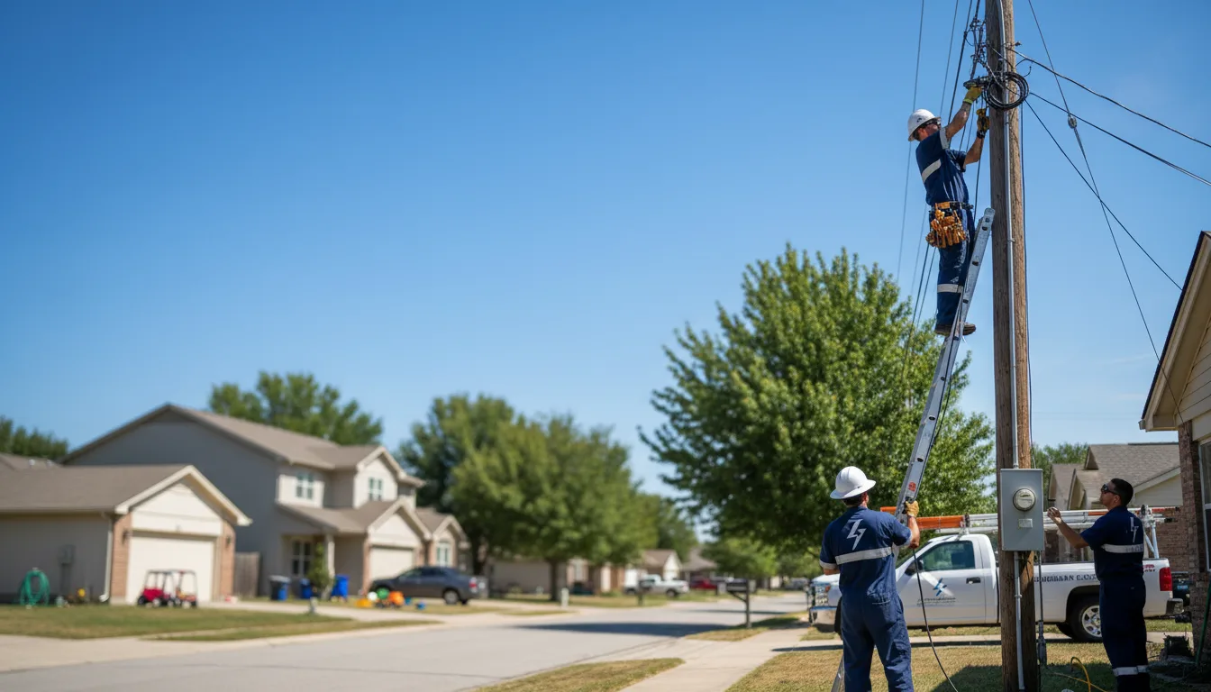 Residential electrician providing installation services in Cambridge, MN